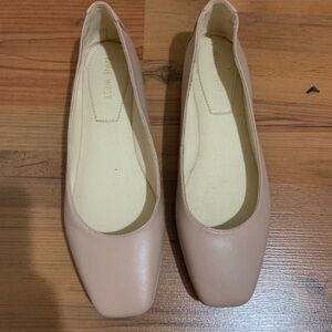 Leather Pink-Beige Ballet Flats 7.5US